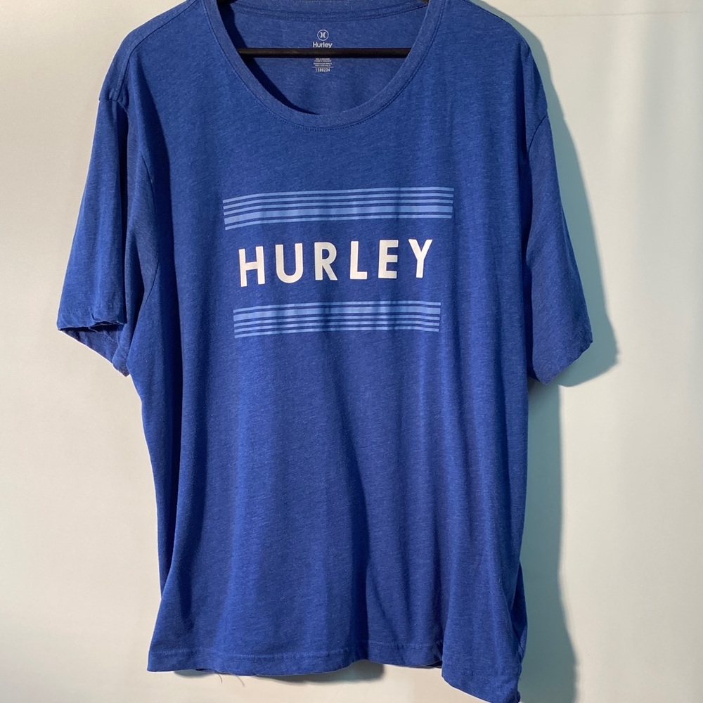 Hurley Men's Classic Blue Tee - Picture 1 of 5